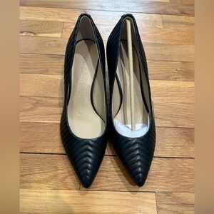 Karl Lagerfeld Black Quilted Leather Pumps -NWOT